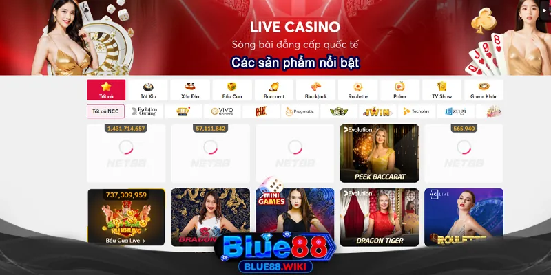 Các sản phẩm live casino nổi bật