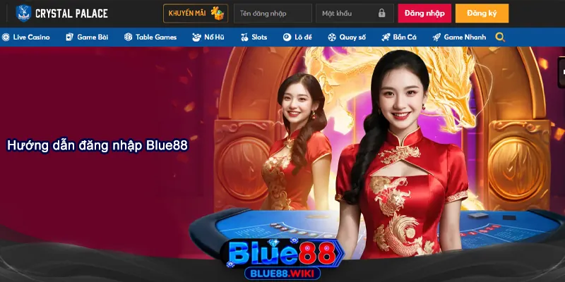 Hướng dẫn đăng nhập vào tài khoản Blue88