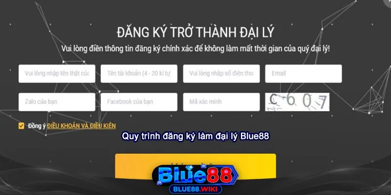 Quy trình đăng ký làm đại lý tại Blue88